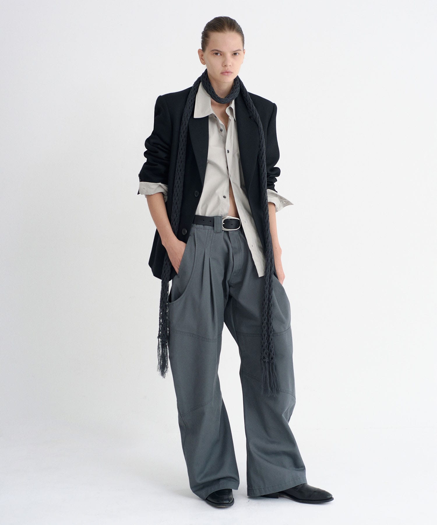 Dickies×NVRFRGT DOUBLE KNEE CURVED LEG UTILITY WORK PANTS
