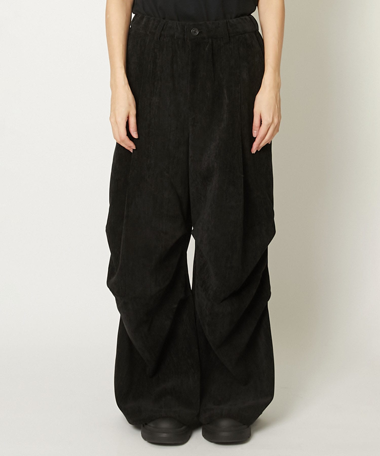 HERRINGBONE VELOUR PANTS