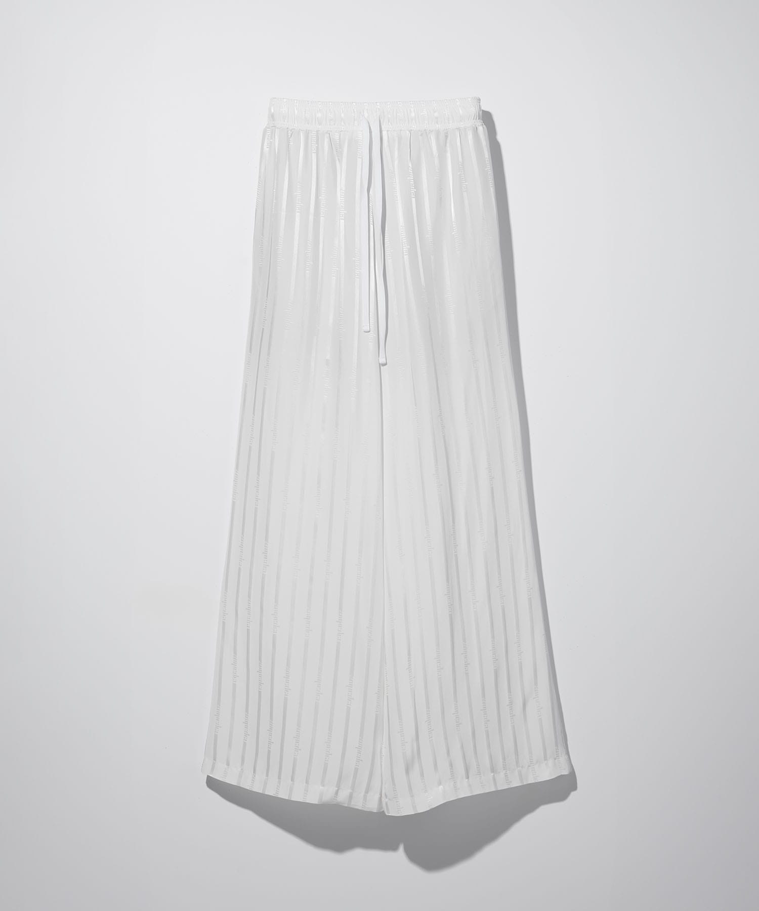 logo jacquard stripe trousers