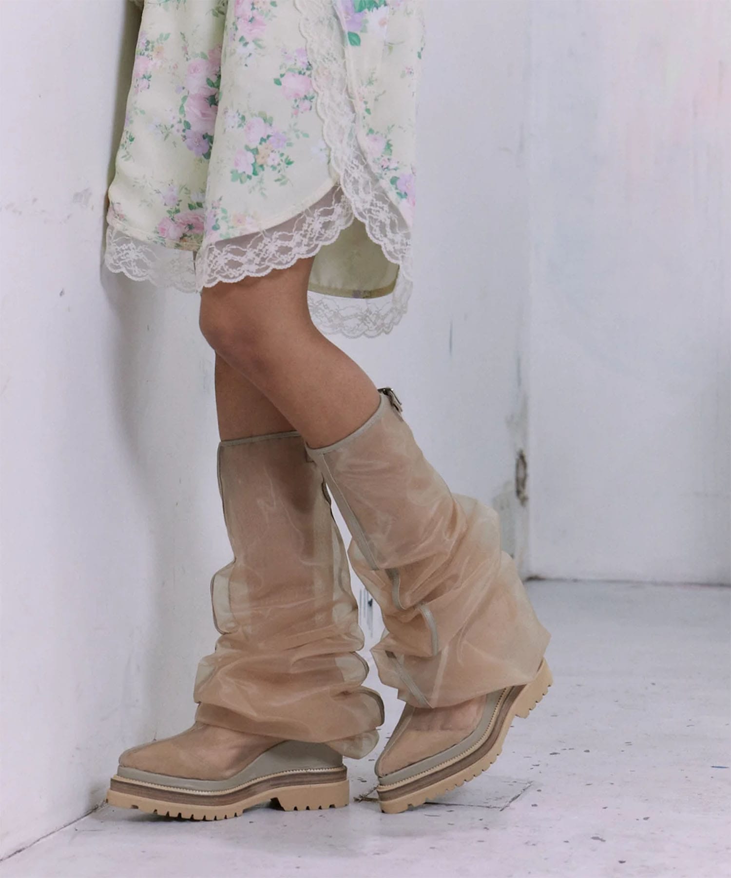 SHEER MELTED BOOTS