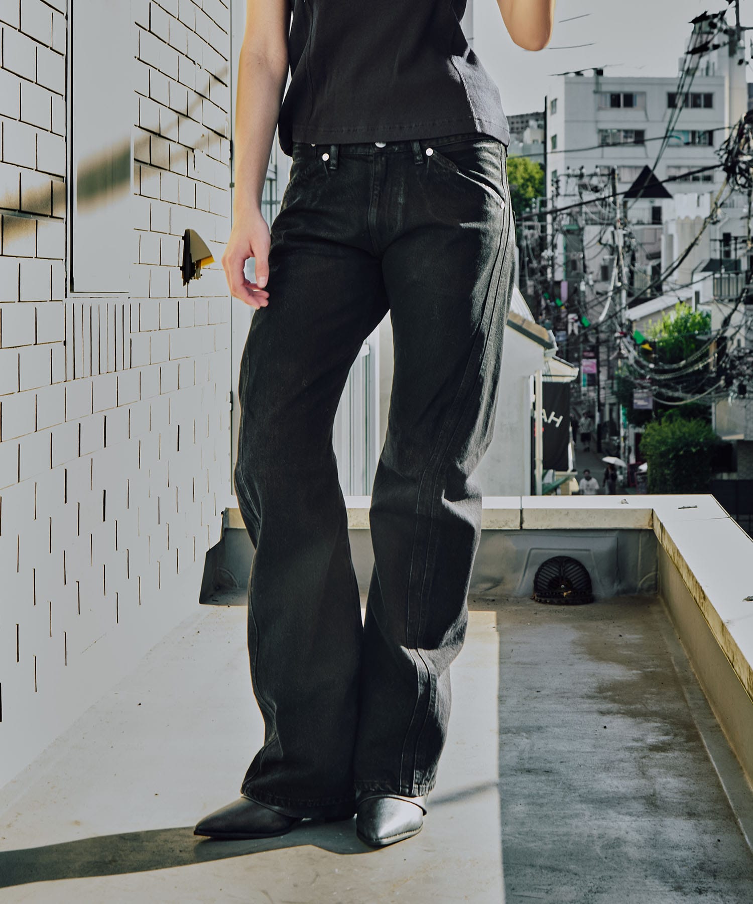 別注 COATING FADE TWIST JEANS