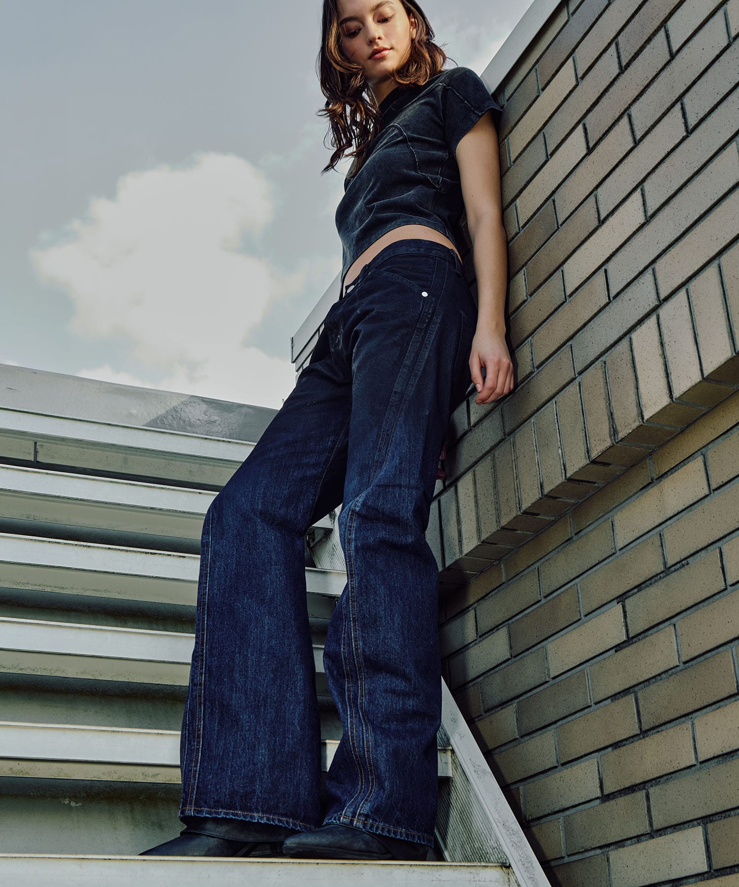 別注 COATING FADE TWIST JEANS