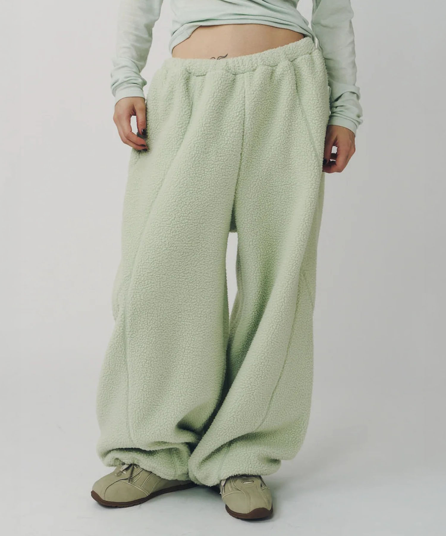 switching boa pants(unisex)/l mint