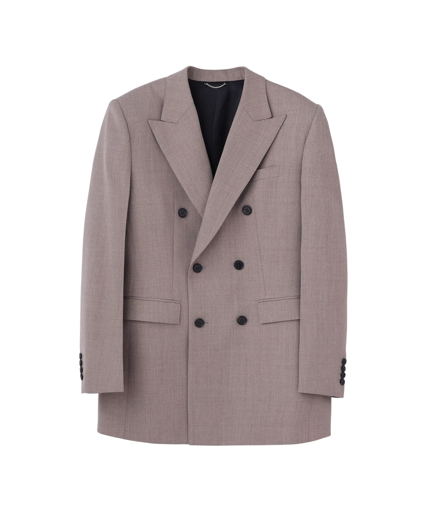 WOOL GABARDINE DOUBLE BREASTED JACKET