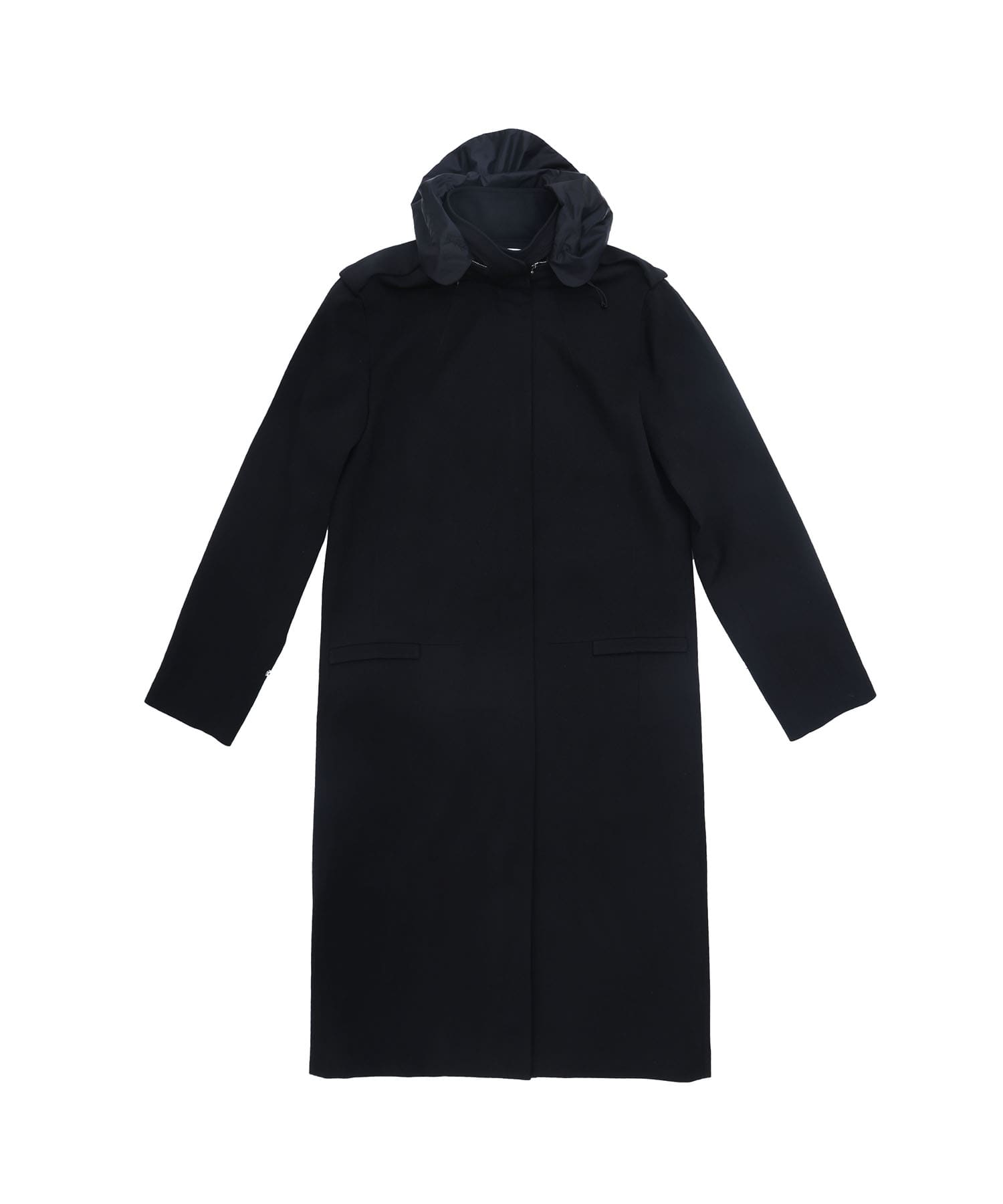 Water-Repellent Wool Long Coat