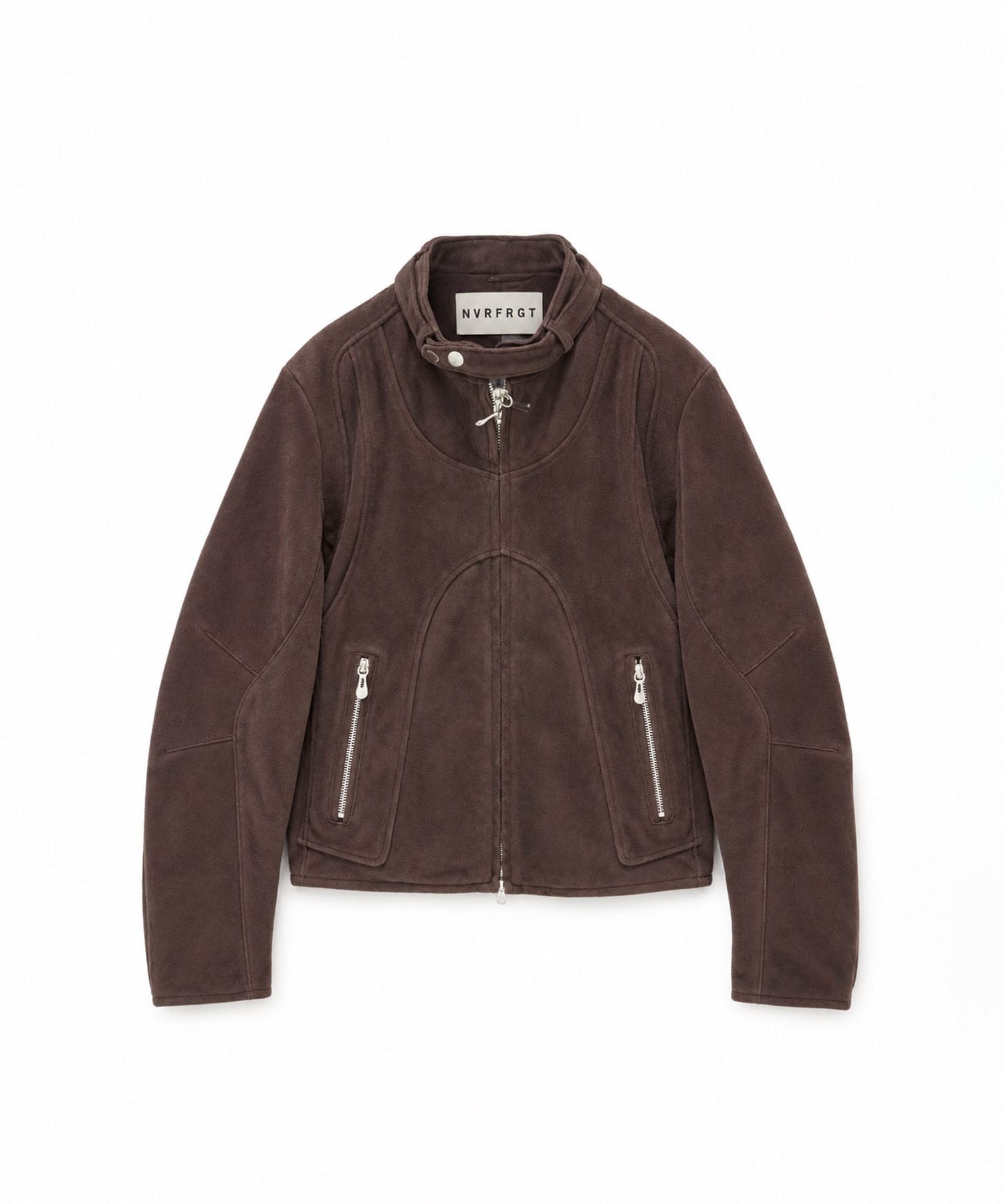 SUEDE PANELLED MOTO JACKET